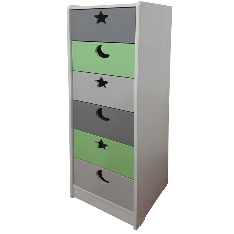 Cajonera 6 C Verde Gris-0