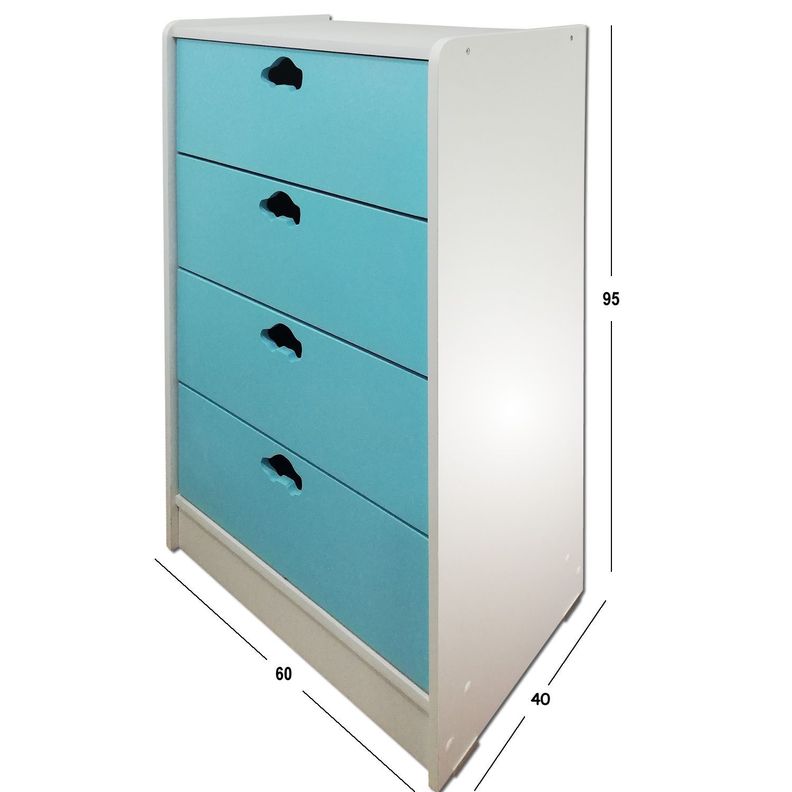 Cajonera 4 C Celeste Auto-2