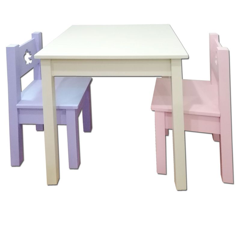 Mesa 2 sillas Crema Lila-1