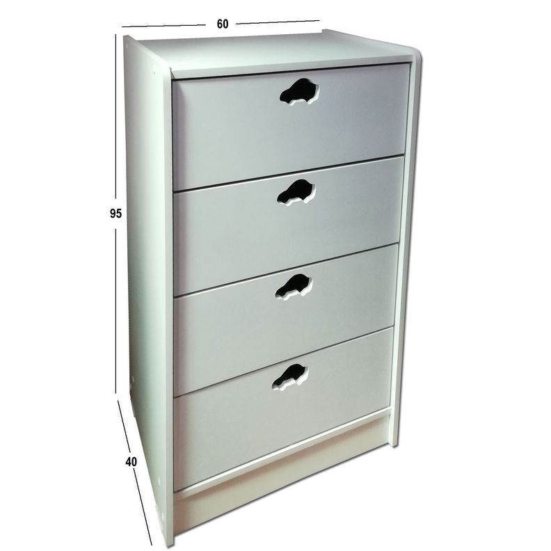 Cajonera 4 C Blanco Auto-2