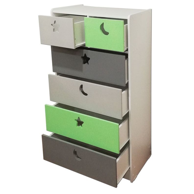 Cajonera 6 C Verde Gris-1
