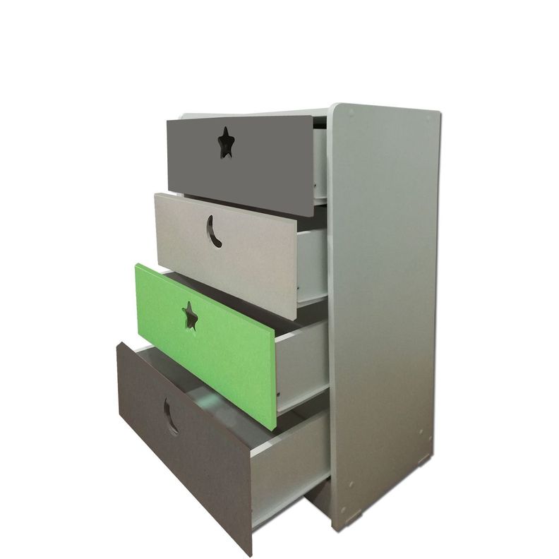 Cajonera 4 C Verde Gris-1