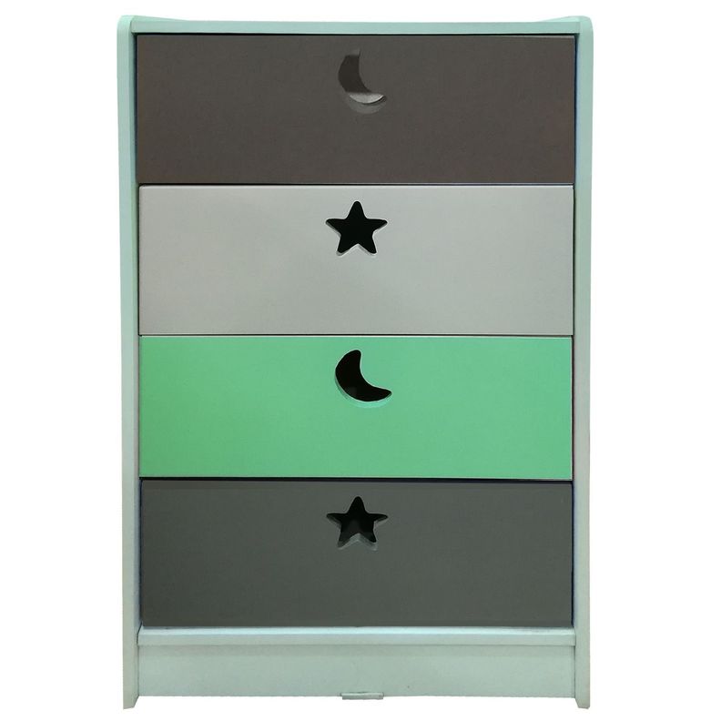 Cajonera 4 C Verde Gris-0