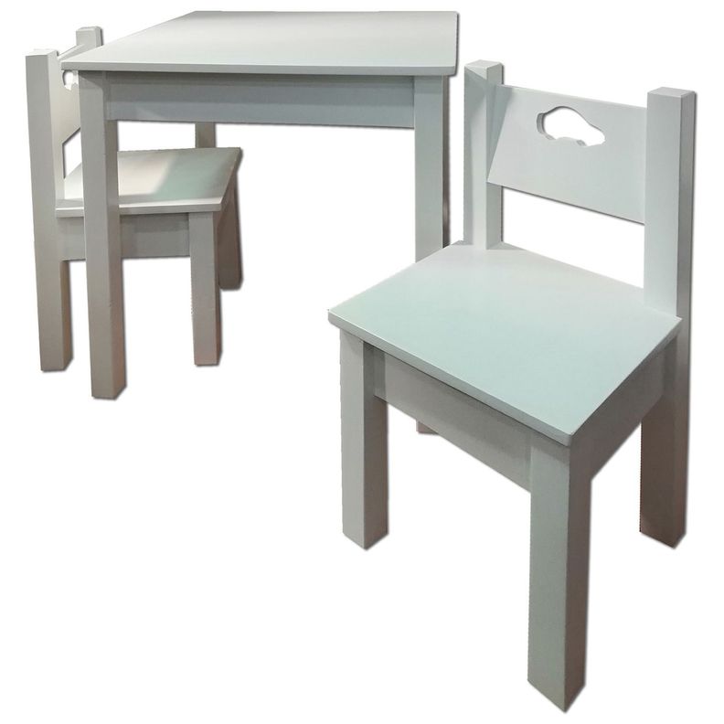 Mesa 2 sillas Blanco Auto-0