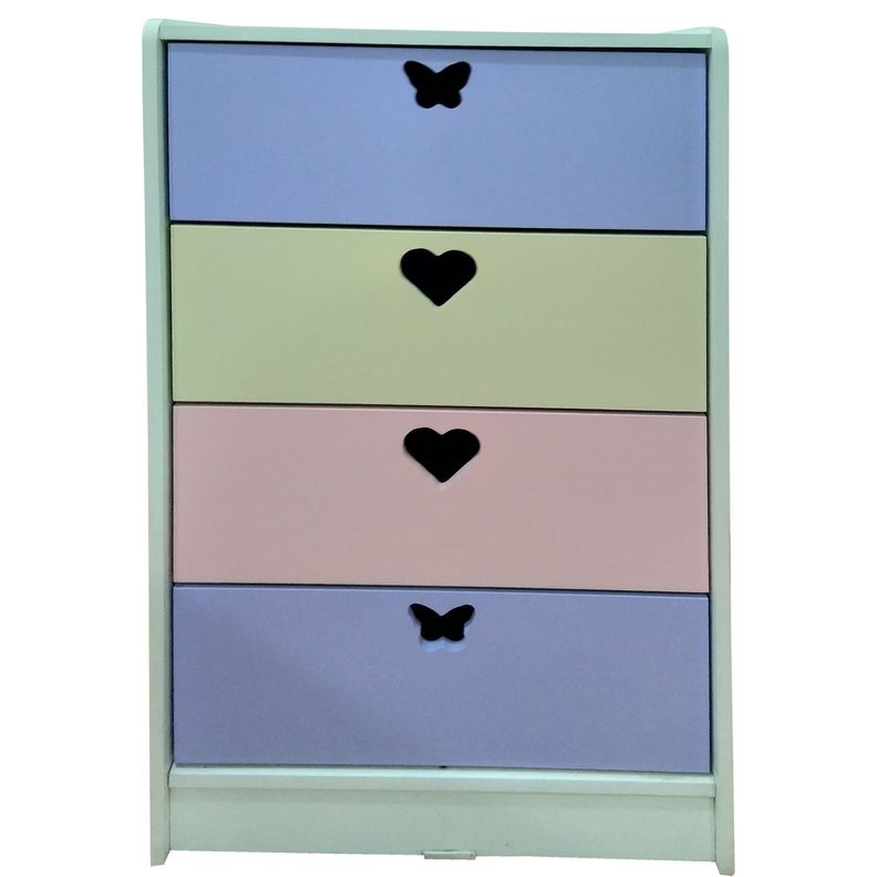 Cajonera 4 C Crema Lila-1