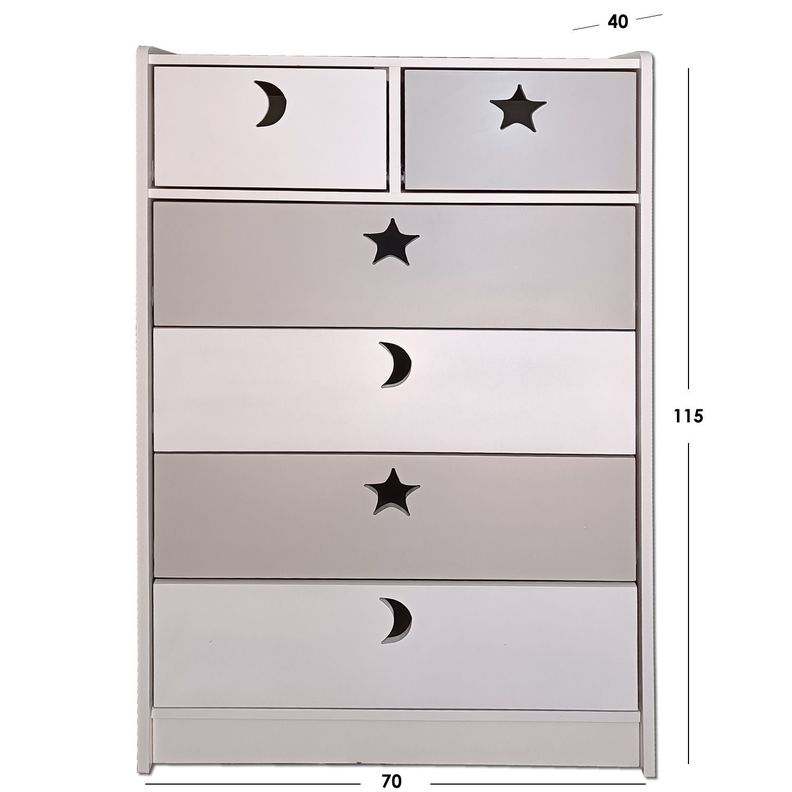 Cajonera 6 C Blanco Gris-2