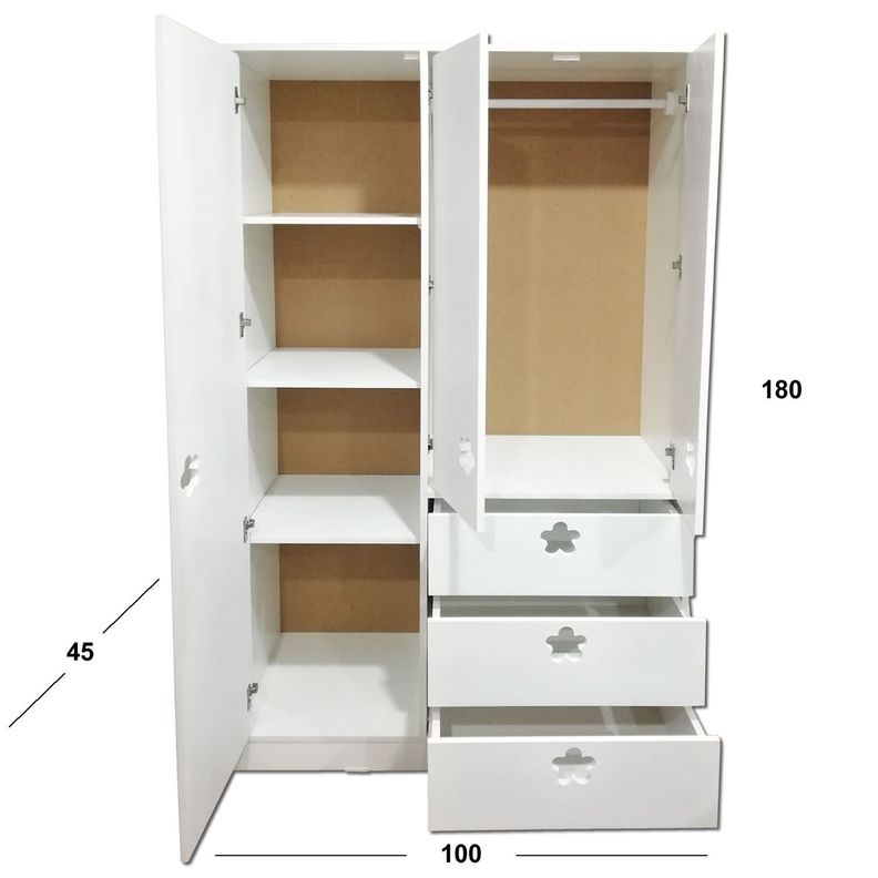 Closet Blanco Flor-3