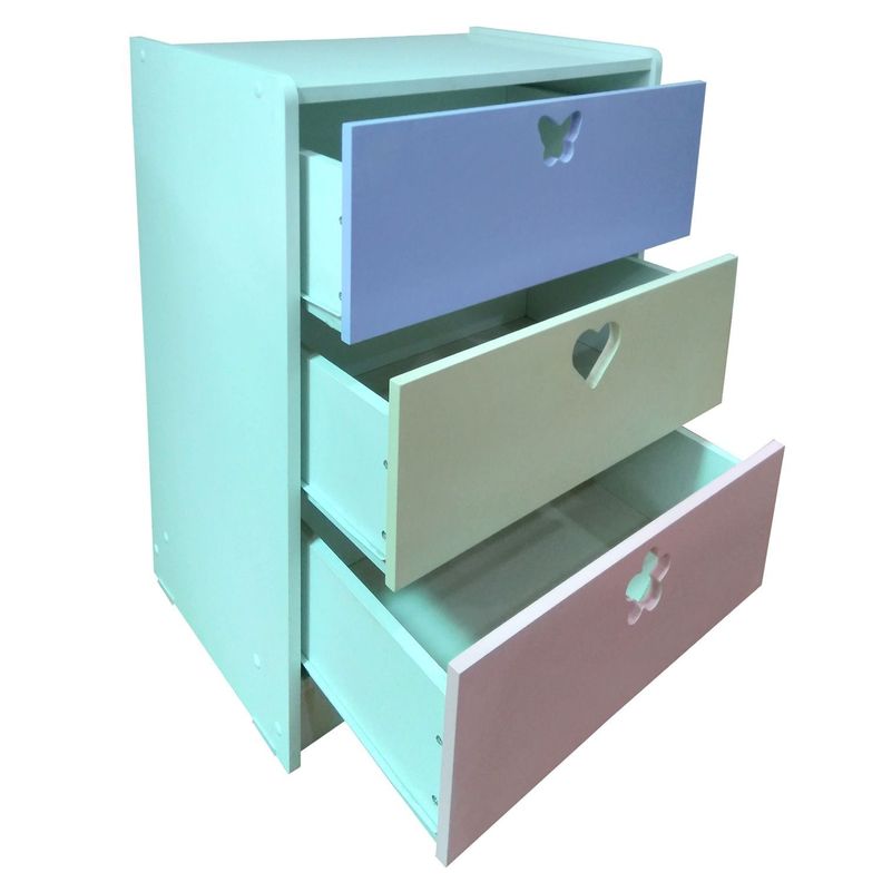 Cajonera 3 C Crema Lila-1