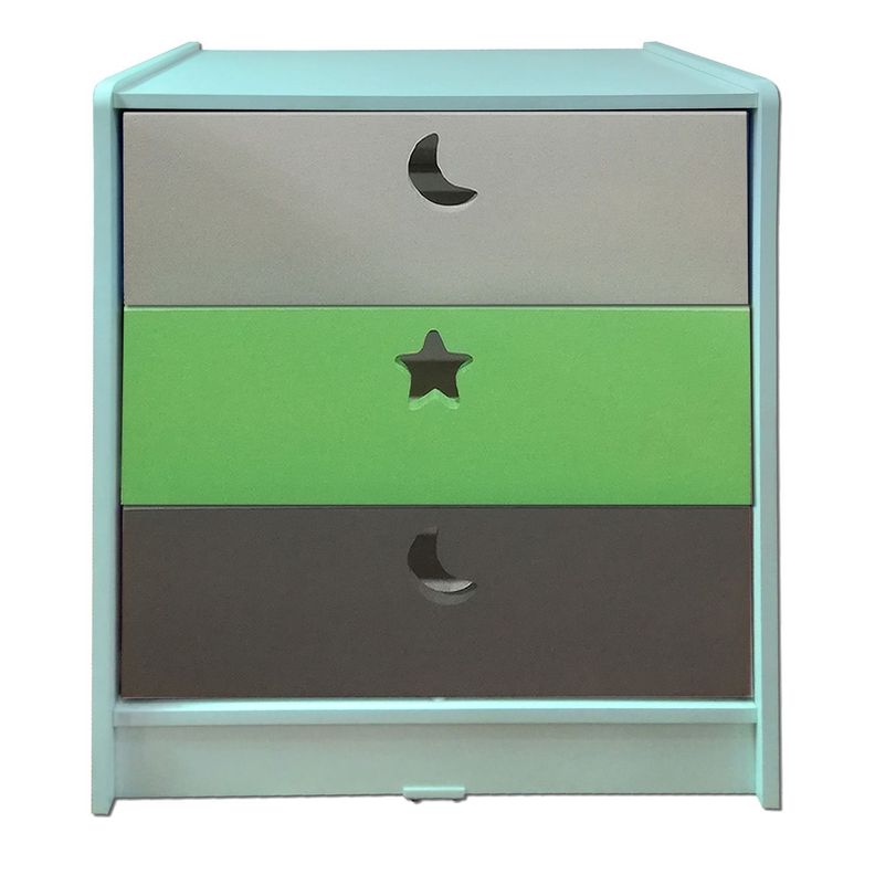 Cajonera 3 C  Verde Gris-0