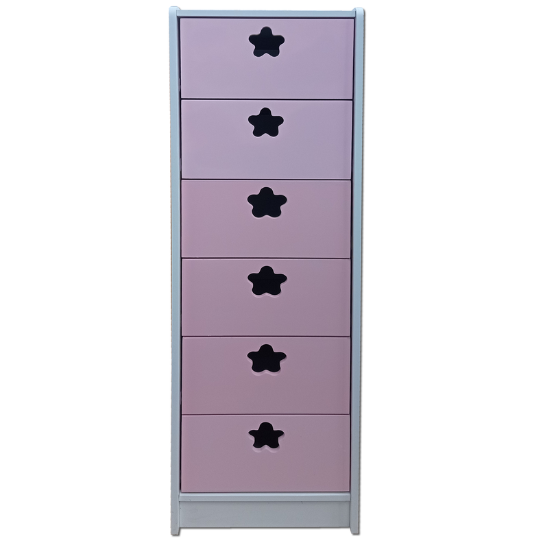 Cajonera 6 C Rosado Flor Slim-2