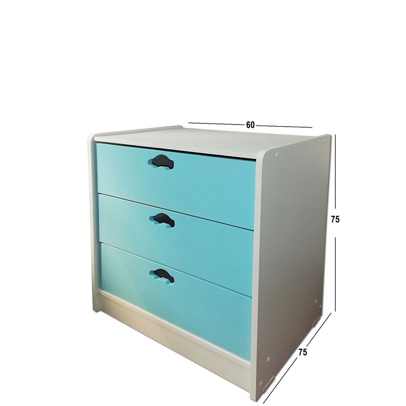 Cajonera 3 C Celeste Auto-2