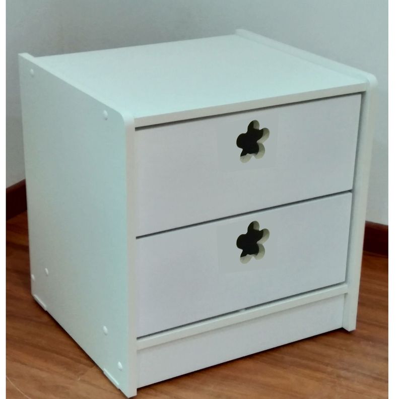 Velador Blanco Flor-3