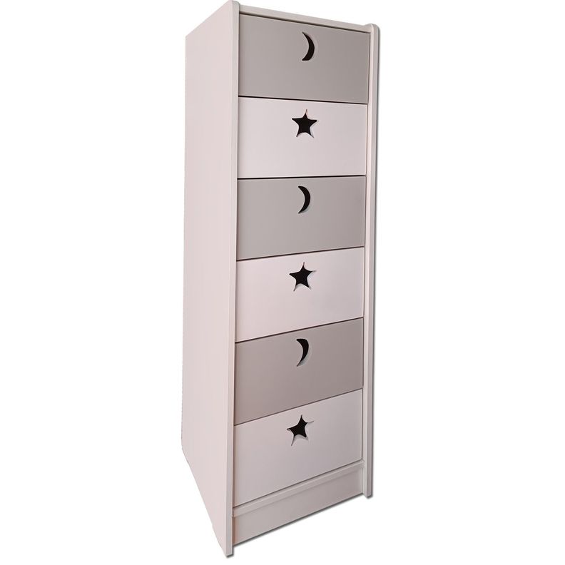 Cajonera 6 C Blanco Gris Slim-3