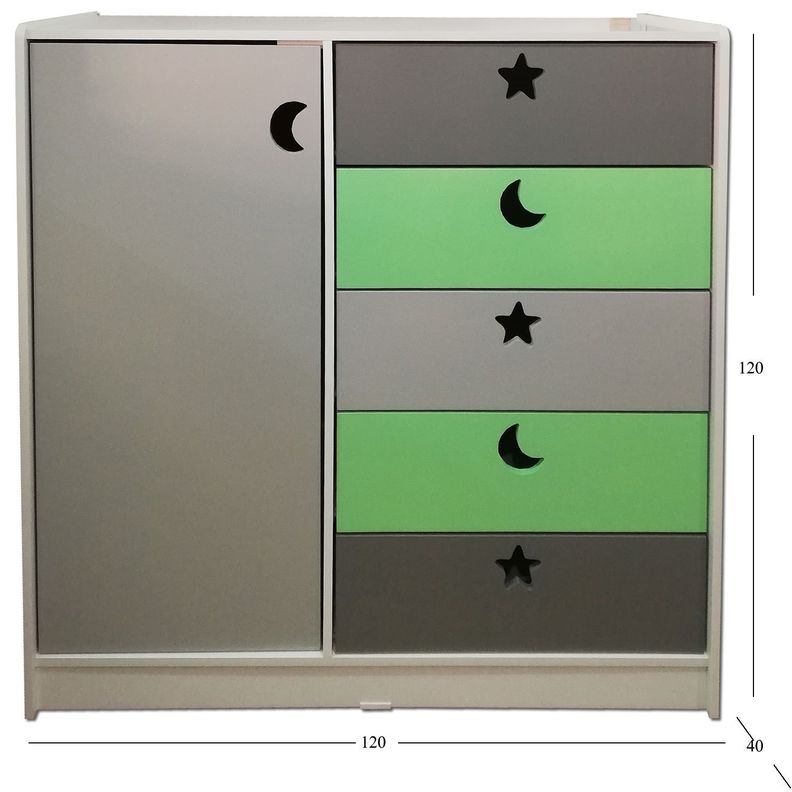 Mini Closet  Verde Gris-2