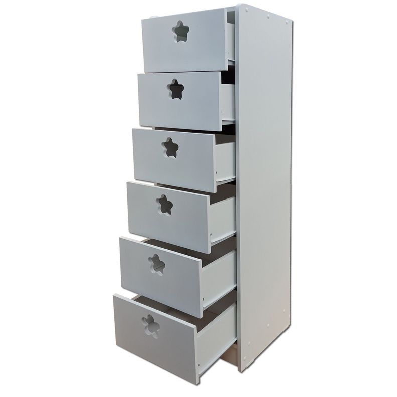 Cajonera 6 C Slim Blanco Flor-3