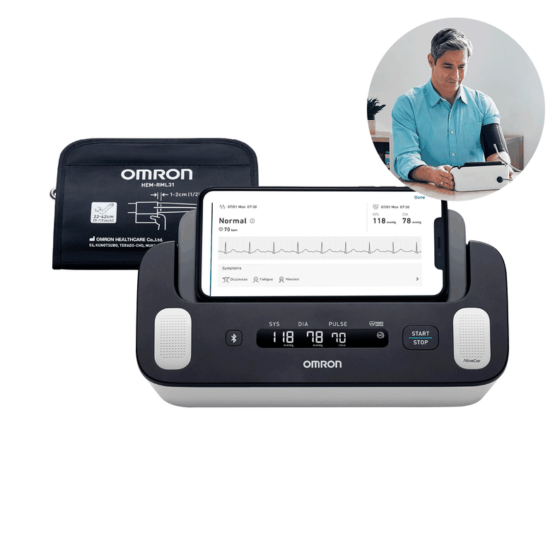 Toma Presión De Brazo Omron Hem7530t Con Electrocardiograma-0