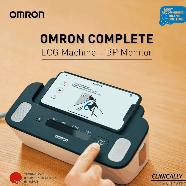 Toma Presión De Brazo Omron Hem7530t Con Electrocardiograma-4