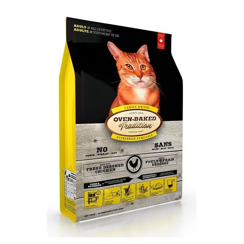 Oven Baked Adult Cat, Chicken, bolsa 2.27 kg-1