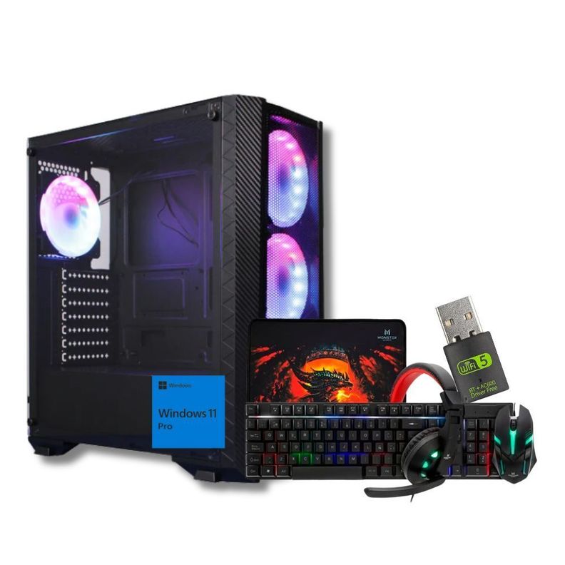 Pc Gamer Amd Ryzen 5 5600 + 16GB + RTX 4060 + 1TB + P1-0