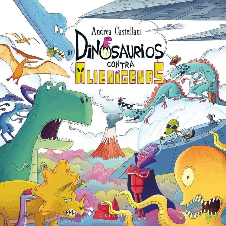 Libro Dinosaurios contra alienigenas - Andrea Castellani-0
