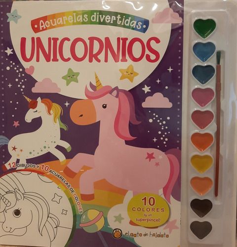 Acuarelas Divertidas - Unicornios - El Gato De Hojalata-0