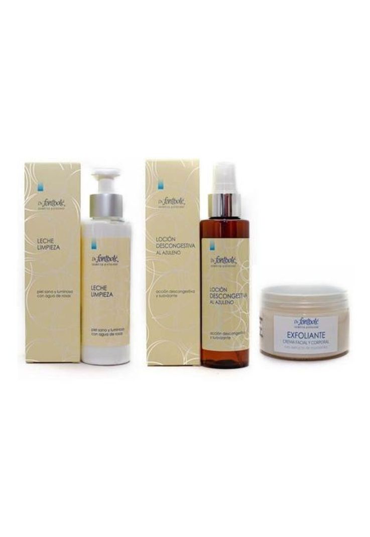 Leche Limpieza 150 ml+Exfoliante 150 ml+locion Descongestiva-0