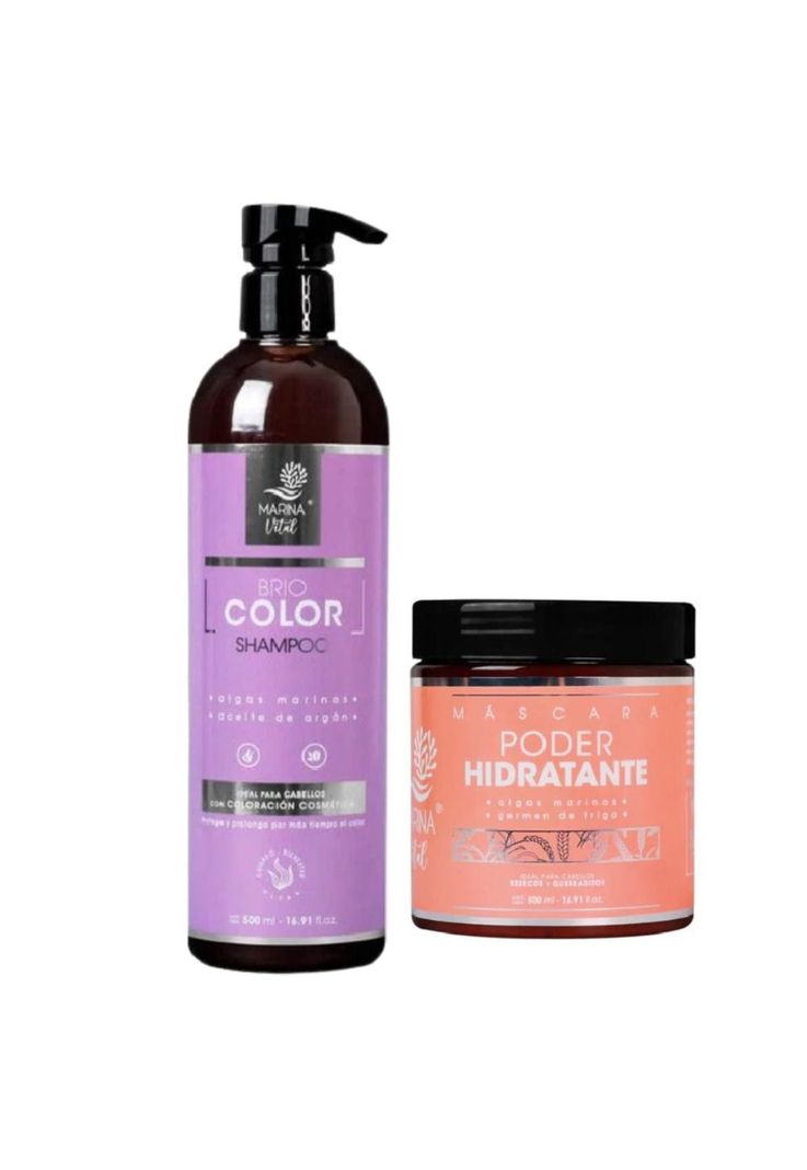 Shampoo Briocolor Y Mascara Poder Hidratante Naranjo Claro