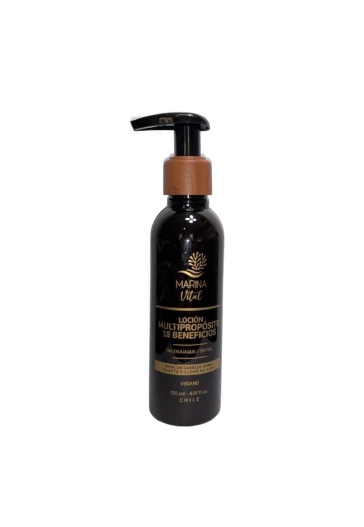 Locion Multiproposito Algas Marinas 120ml. Marina Vital Negro
