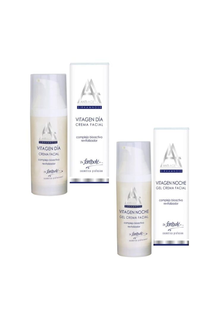 Crema Facial Dia Noche Vitagen kit 50 g c/u Dr Fontbote-0