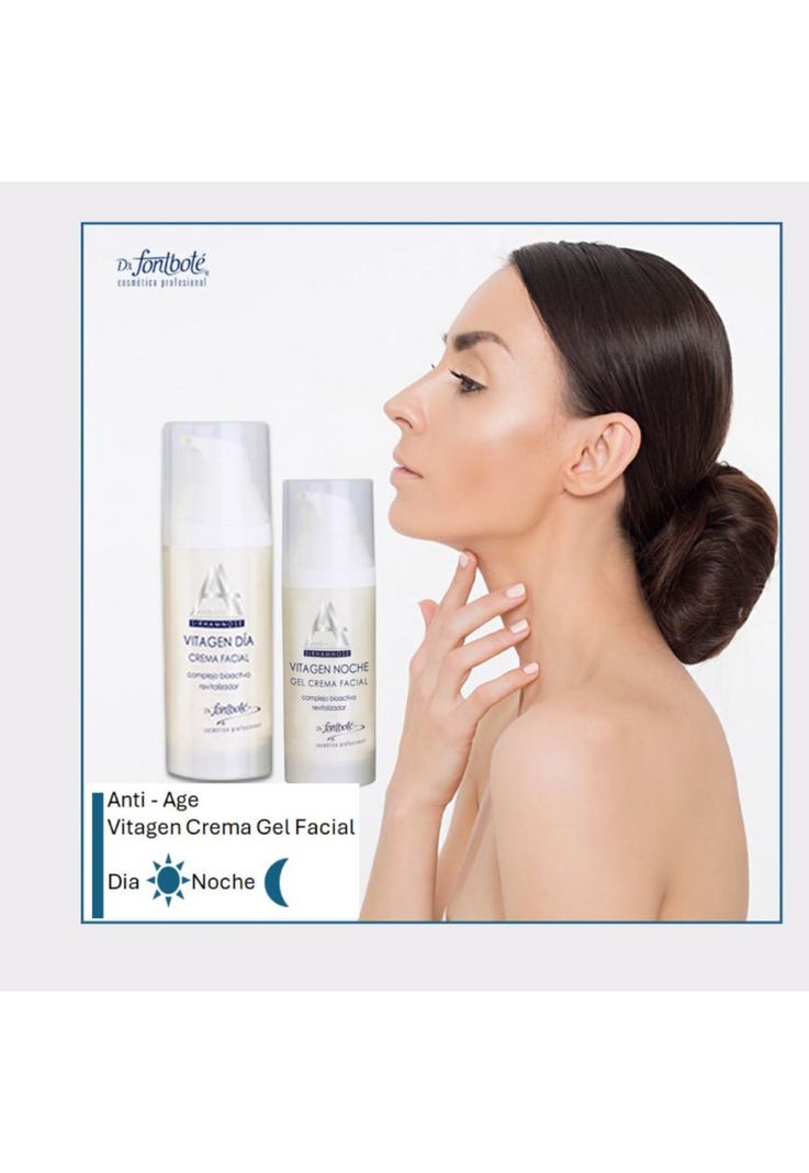 Crema Facial Dia Noche Vitagen kit 50 g c/u Dr Fontbote-2