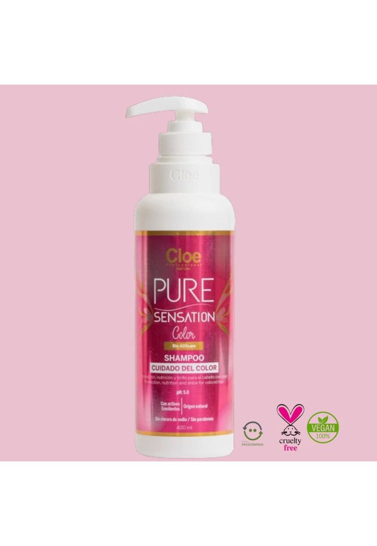 Shampoo Pure Sensation Color Cabello Tinturado 400ml Cloe-2