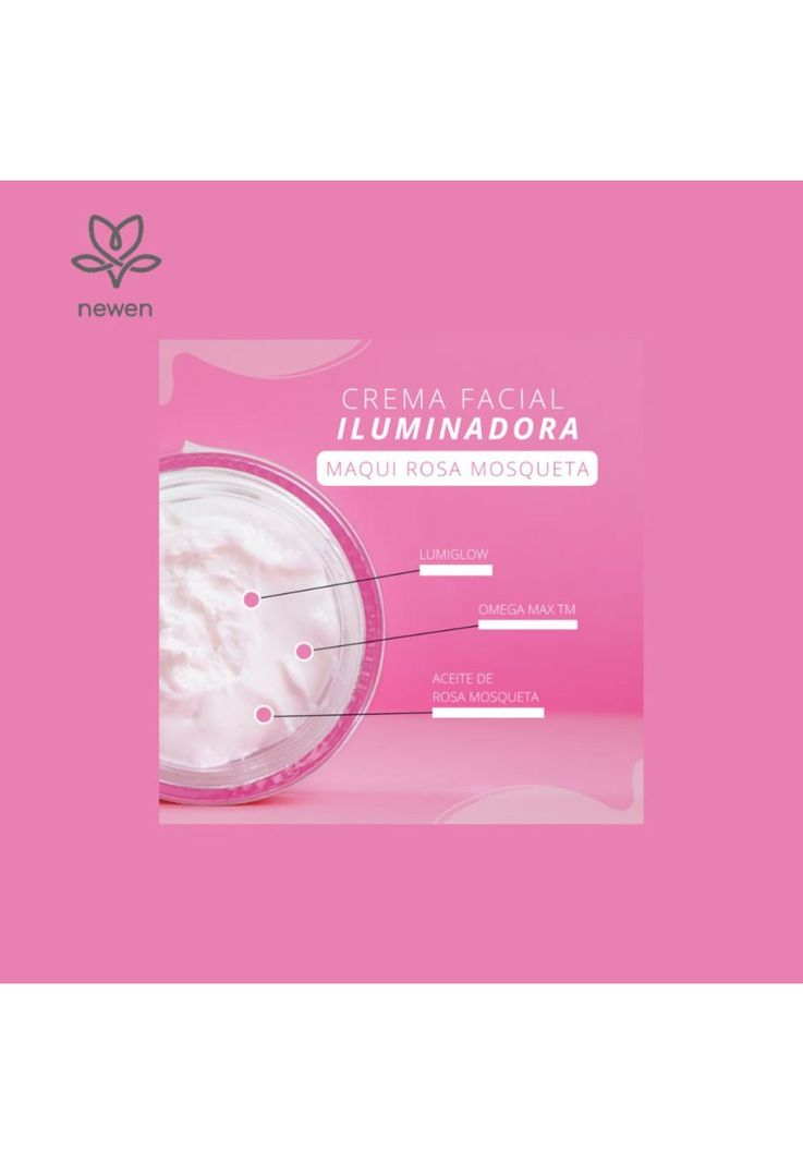 Crema Facial Iluminadora Maqui Rosa Mosqueta 50 g Newen-3