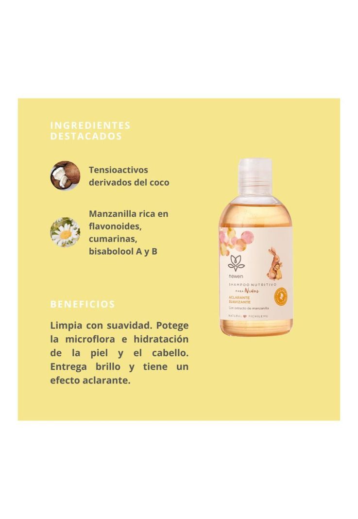 Shampoo Manzanilla para Niños 250 ml Newen-1