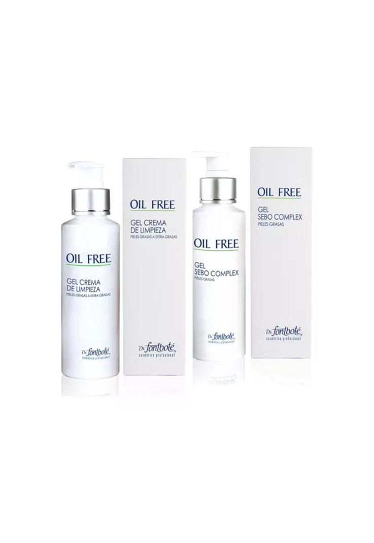 Gel Limpieza y Gel Sebo Complex Piel Grasa Blanco