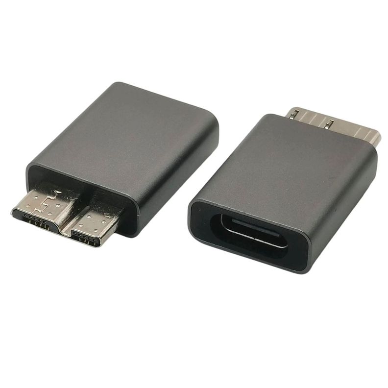 Adaptador De Cable Usb C A Micro B 3.0 Disco Duro Otg 3.0 Negro