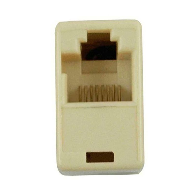 Conector Extensor Lan De Red Ethernet Hembra A Hembra Rj45 Beige