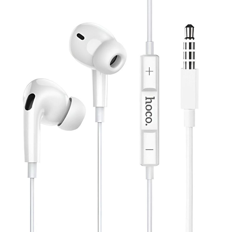 Audifonos Manos Libres Jack 3 5mm Auxiliar M101 Pro Blanco