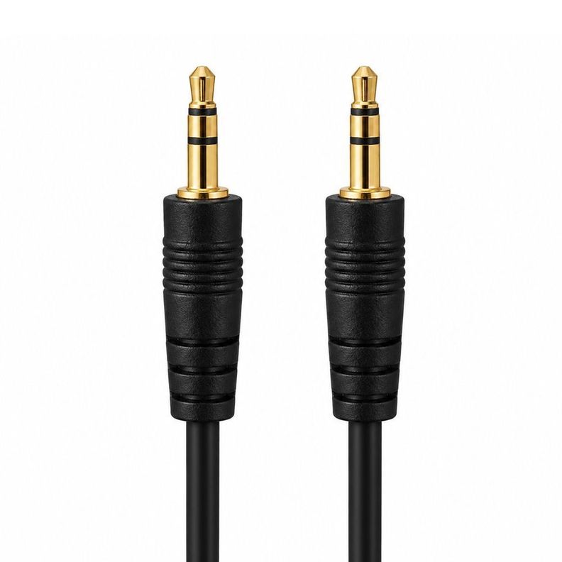 Cable Jack Audio 3 5 mm 1.5m Estereo Negro