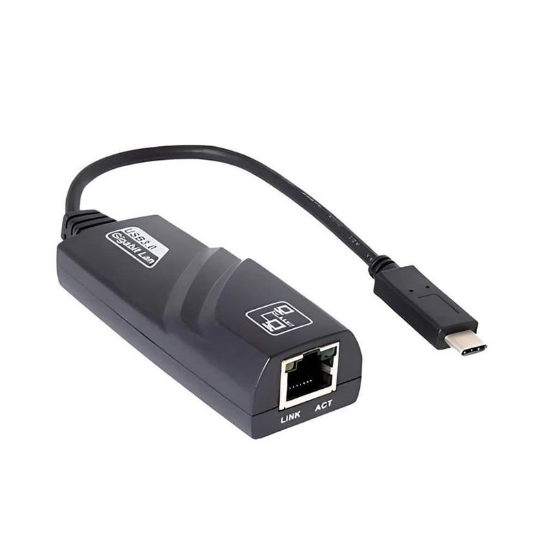 Adaptador USB-C A Rj45 Lan Gigabit Ethernet 1000mbps