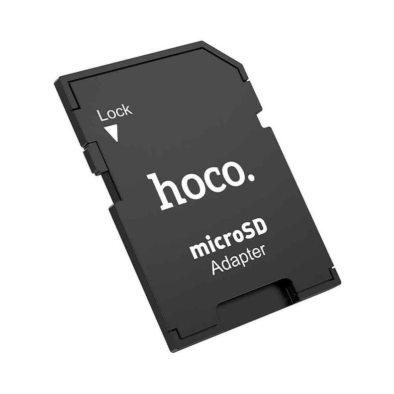 Adaptador Lector Tarjeta MicroSD a SD Negro