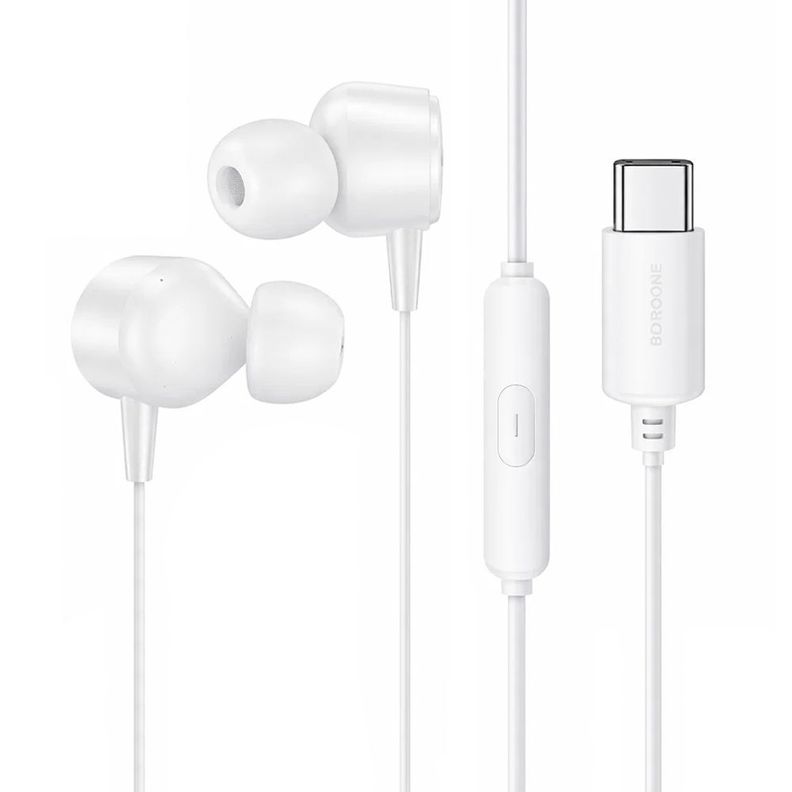 Audifonos USB C Borofone BM94 con Micr fono Sonido Digital Blanco