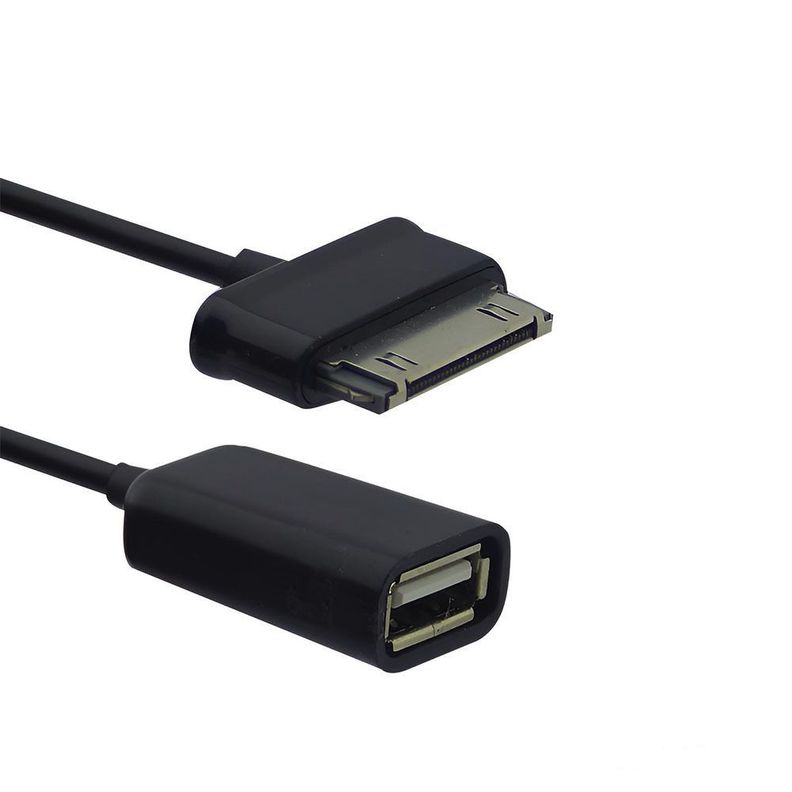 Cable Adaptador USB Otg Para Samsung Galaxy Tab 30 Pines Negro