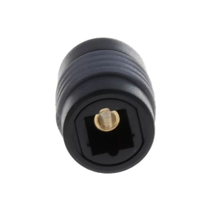 Acoplador Alargador Extensor Fibra Optica De Audio Digital Negro