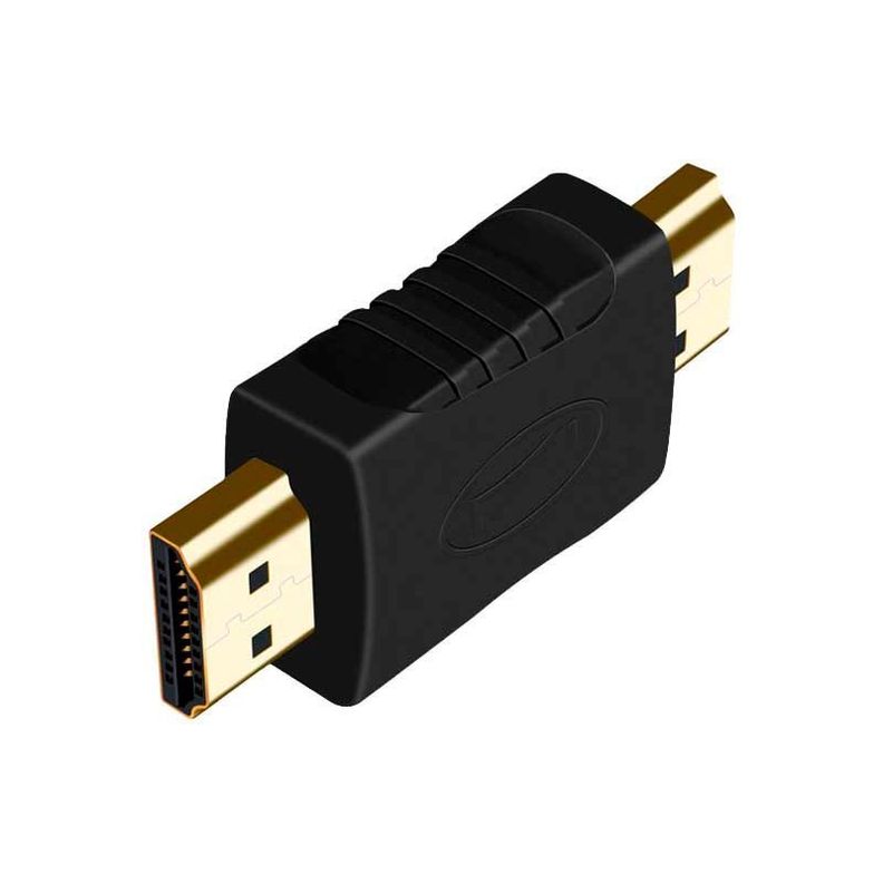 Adaptador Copla Hdmi Macho Macho Negro
