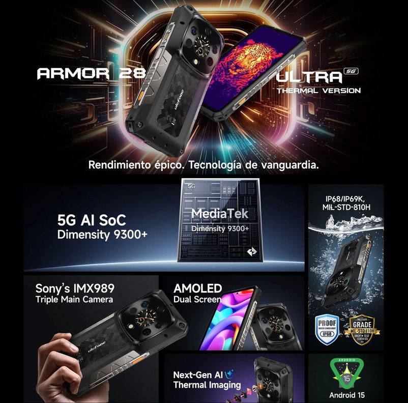 Ulefone Armor 28 Ultra Thermal Version - Con Cámara térmica-2