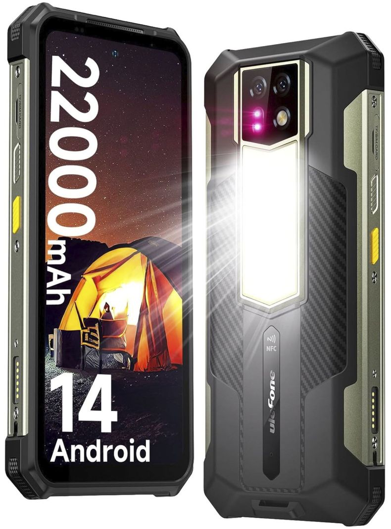 Ulefone Armor 24 Ultra Resistente con Bateria Larga Duracion Negro