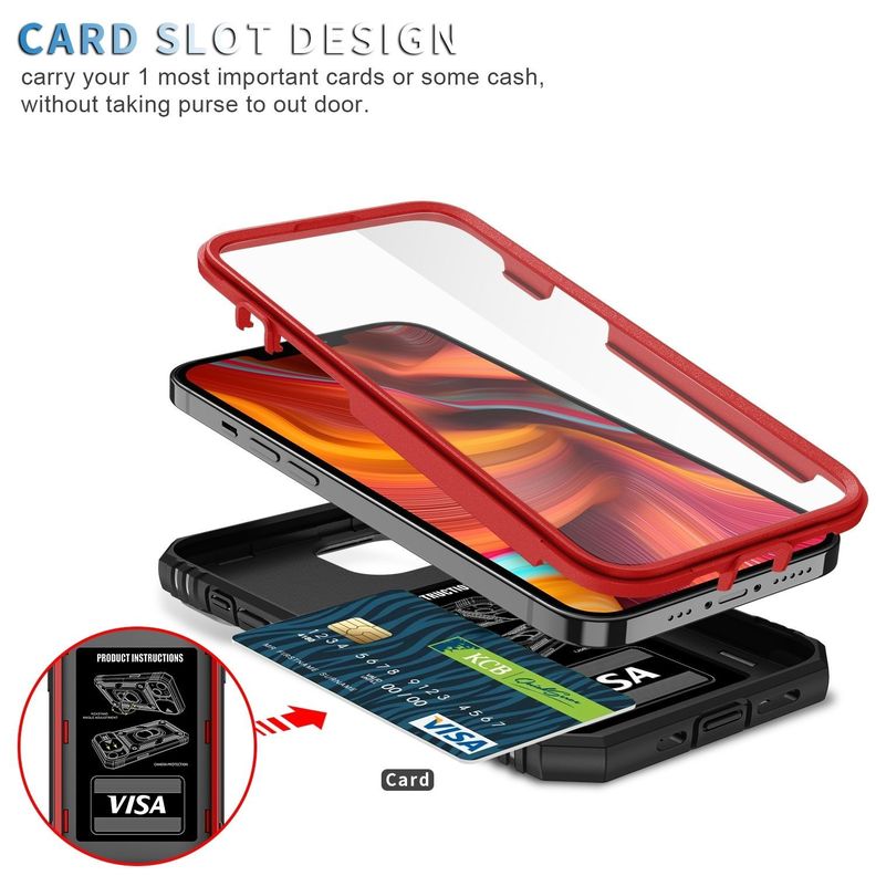 Para: iPhone 14 Plus - Carcasa Resistente Aro Imán-1