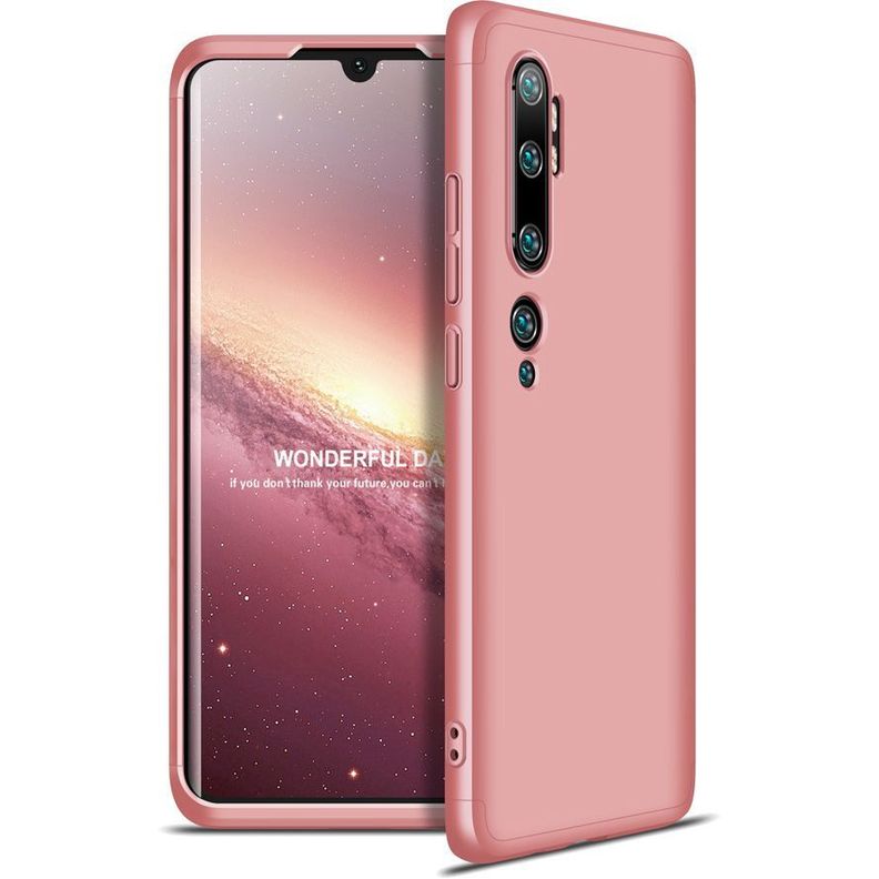 Carcasa: Xiaomi Mi Note 10 - Resistente / Rosado-0