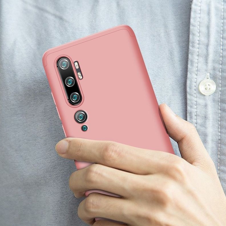 Carcasa: Xiaomi Mi Note 10 - Resistente / Rosado-4