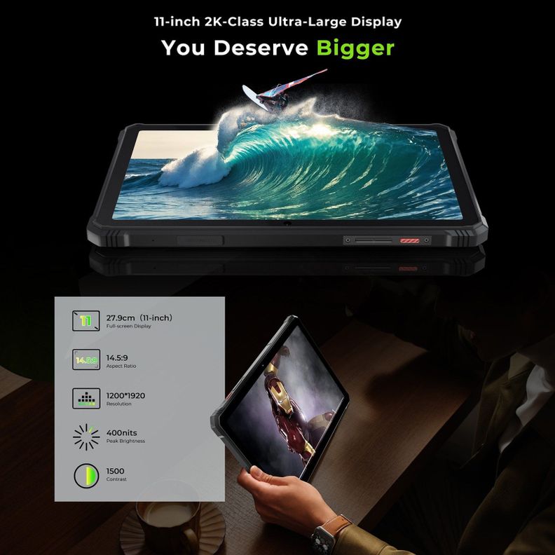HOTWAV R9 Pro - Tablet Resistente con Batería de 20.080mAh -2